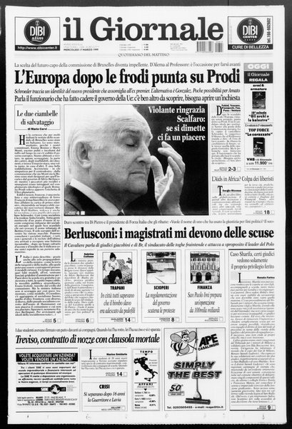 Il giornale : quotidiano del mattino